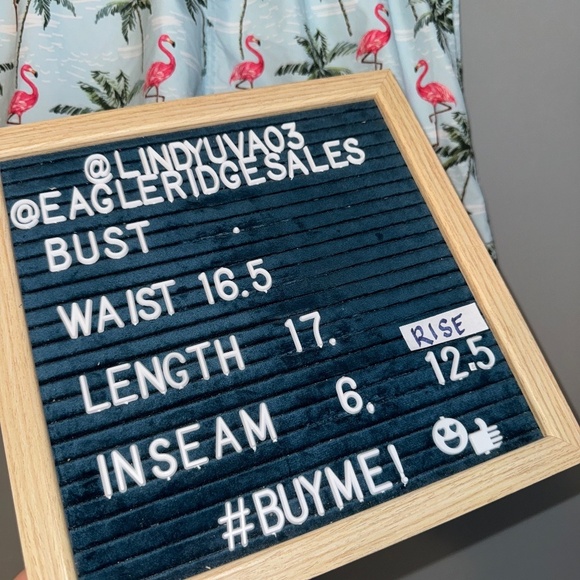 EUC Broken Threads Cabana Matching Swim Set Flamingo Palms Trunks Shirt Medium - Picture 9 of 10